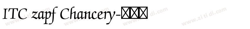 ITC zapf Chancery字体转换